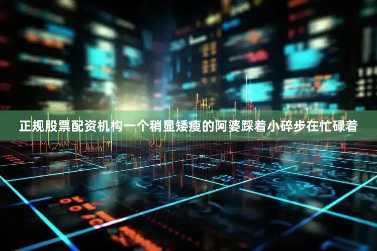 正规股票配资机构一个稍显矮瘦的阿婆踩着小碎步在忙碌着
